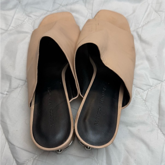 Rebecca Minkoff Women's Tan Leather Mules size 8.5 - Picture 9 of 9